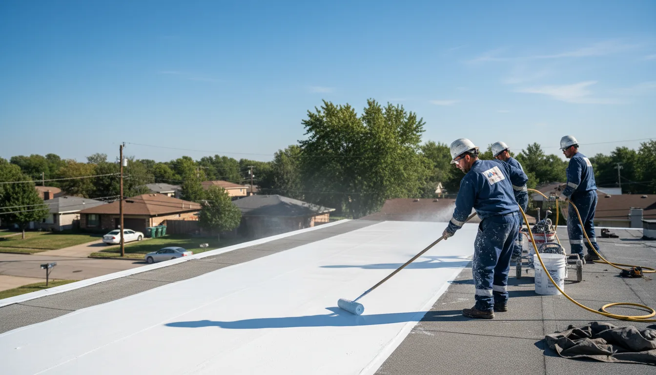 Commercial roof coating in Cliffside, NC near me